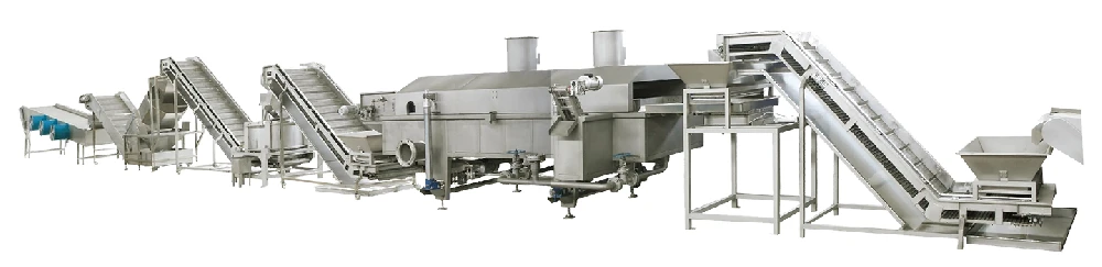 Mesh Belt Continuous Frying Production Line